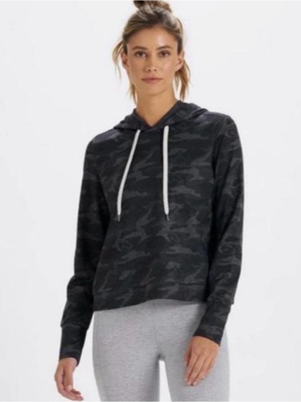 Vuori Dreamknit Halo Essential black Camo Pullover Hoodie